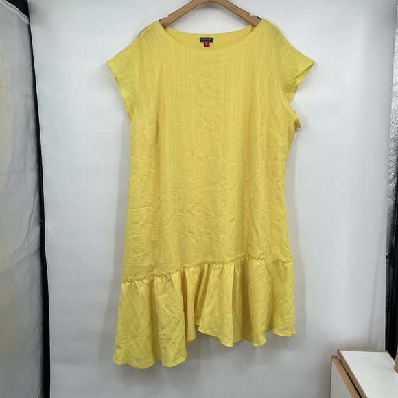 Vince Camuto Dresses & Skirts - NWT Vince Camuto‎ Orange Ruffle Flutter Sleeve Dress Size 10 Women